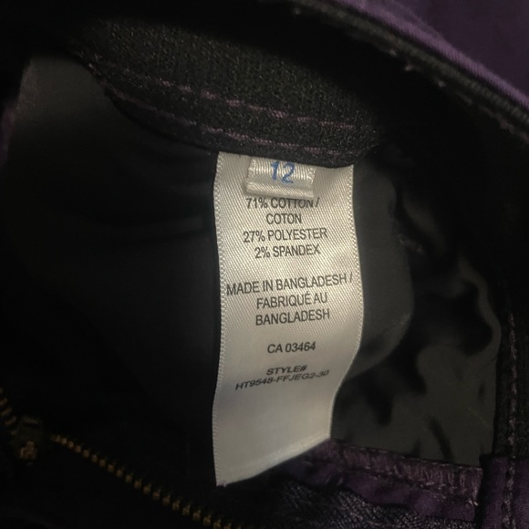 RICKIS beautiful purple jeans (size 12) - Picture 6 of 7